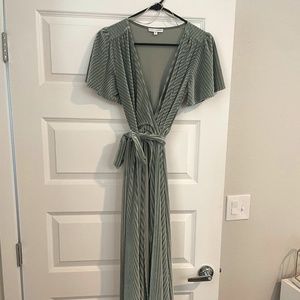 Baltic Born Maxi Wrap Velvet Dress